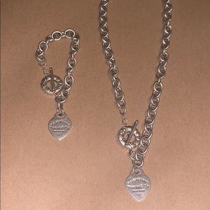 Tiffany and Co. necklace and bracelet set